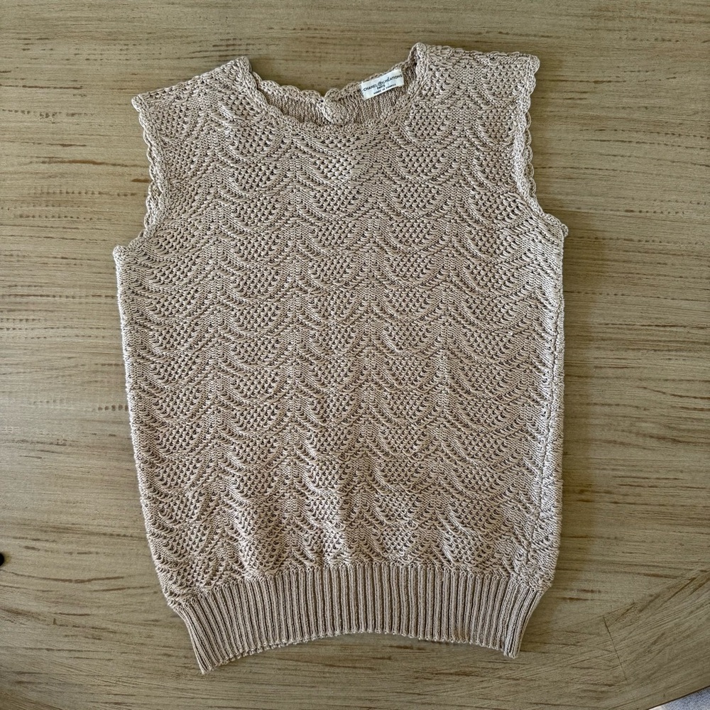 CHANEL Beige Knit Top